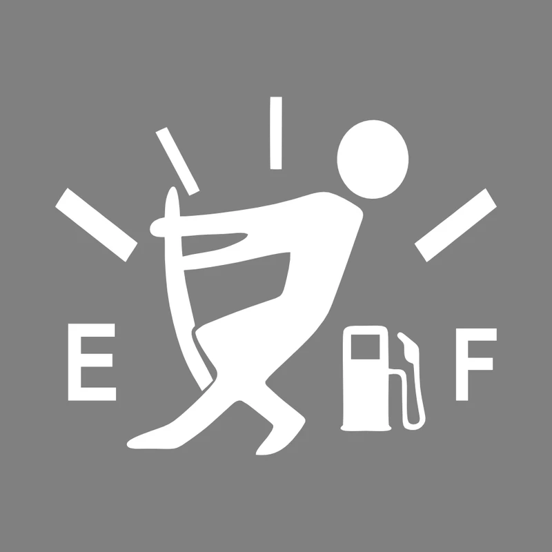 برچسب بدنه خودرو طرح باک بنزین ماشین خالی کد MT-W400