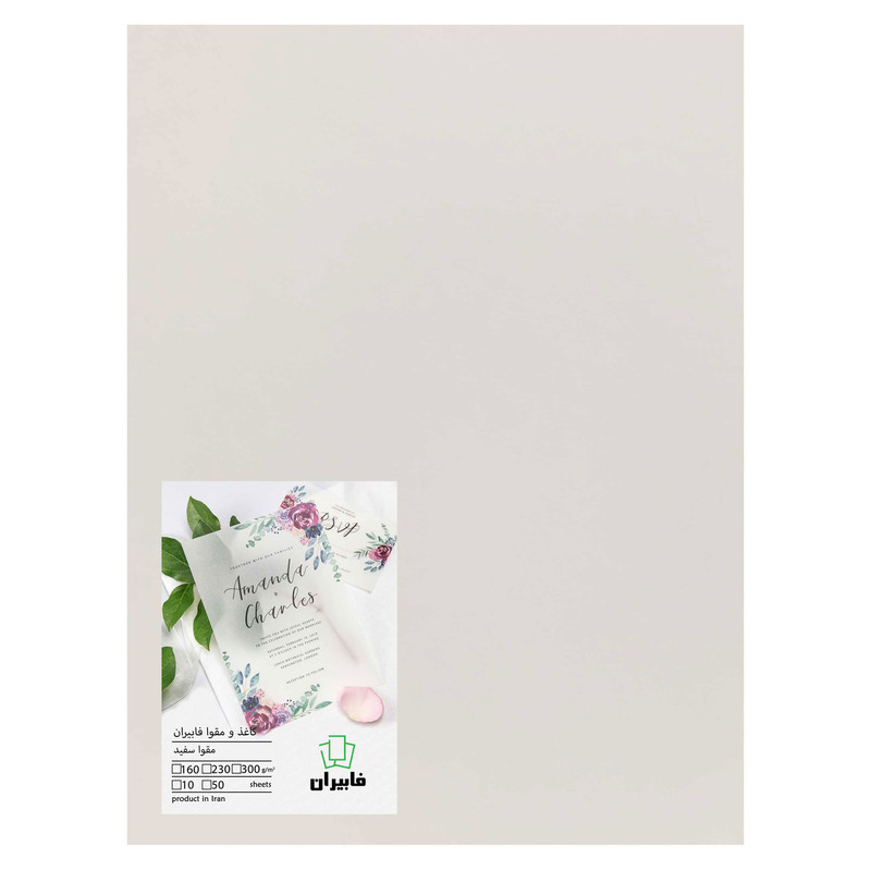 مقوا فابیران مدل کارتی300 سایز 42x30 سانتی متر بسته 10 عددی مقوا فابیران مدل کارتی300 سایز 42x30 سانتی متر بسته 10 عددی