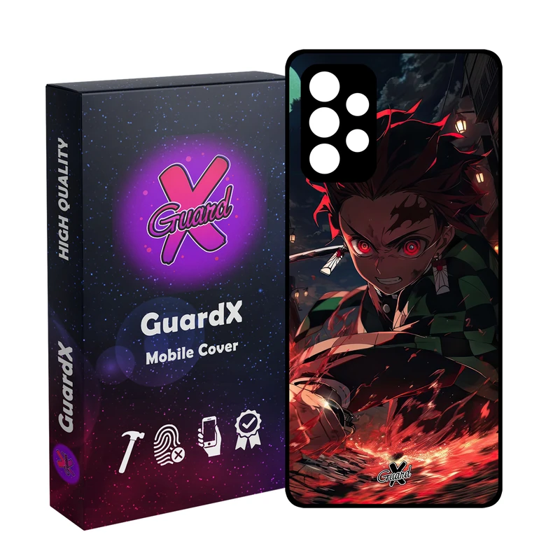 کاور گارد ایکس طرح شیطان کش انیمه مدل Glass10592 مناسب برای گوشی موبایل سامسونگ Galaxy A53