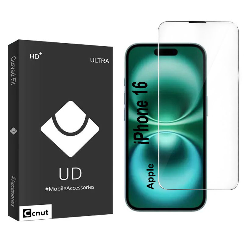 محافظ صفحه نمایش کوکونات مدل MUVA-UDB مناسب برای گوشی موبایل اپل iPhone 16