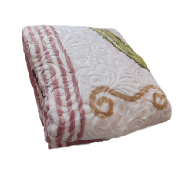 پتو یک نفره گلبافت مدل برتر مدل لاله سایز 220x160 سانتی‌متر