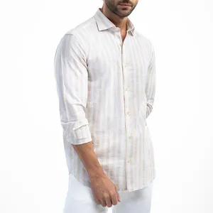 پیراهن آستین بلند یقه برگردان مردانه ام کی مدل 1907