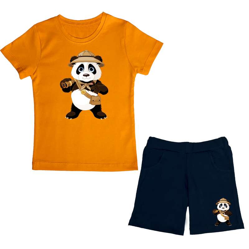ست تی شرت و شلوارک پسرانه مدل panda OG