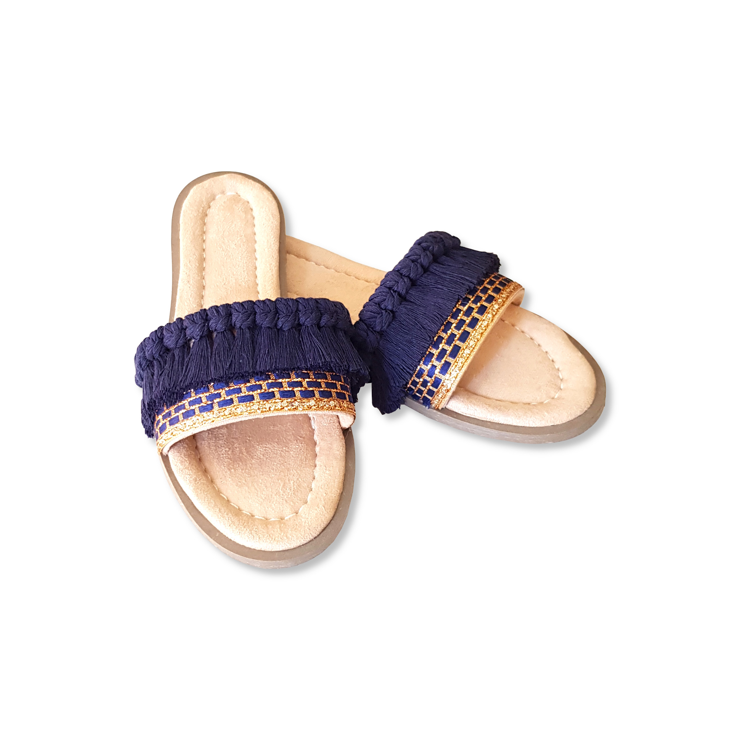 صندل دست‌دوز زنانه مدل مکرومه کد 1205