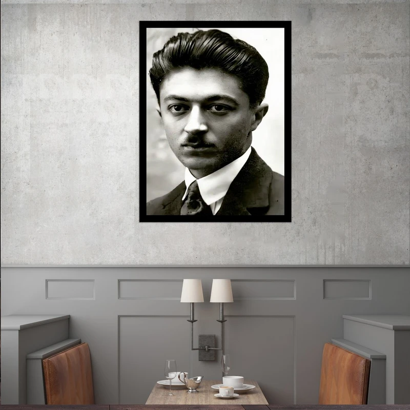 تابلو بکلیت طرح مشاهیر ایران صادق هدایت مدل قاب شاسی B-S9805