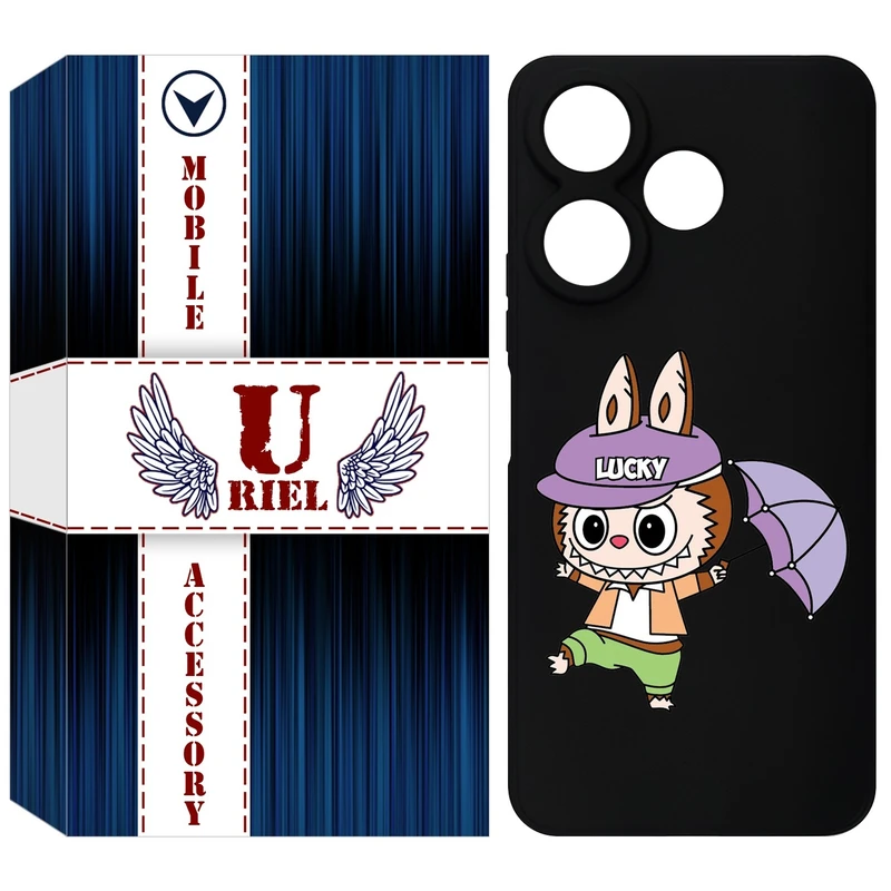 کاور یوریل قاب مدل KSH کد 125 طرح عروسک لبوبو مناسب برای گوشی موبایل شیائومی Redmi 13x / 13 4G / Poco M6 4G