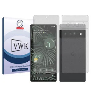 VWK Tough model matte screen protector suitable for Google Pixel 6 Pro mobile phone along with the back protector 
