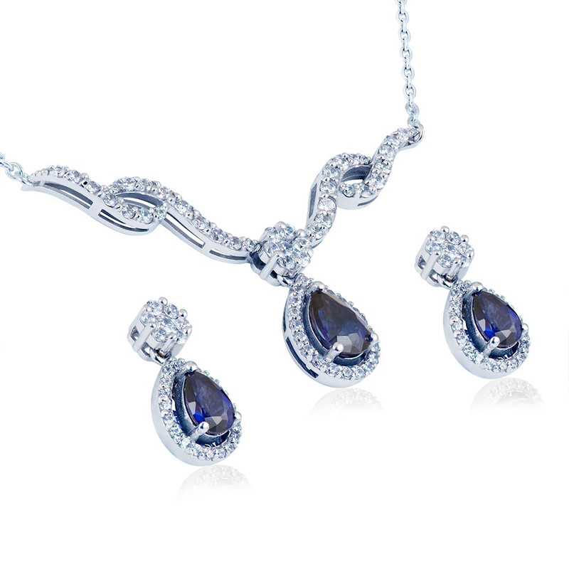 نیم ست طلا 18 عیار زنانه مدل DNCC11-28d