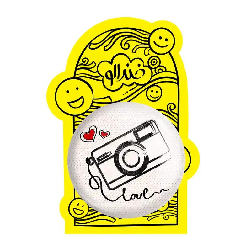 آینه جیبی خندالو طرح دوربین مدل تاشو کد 1721