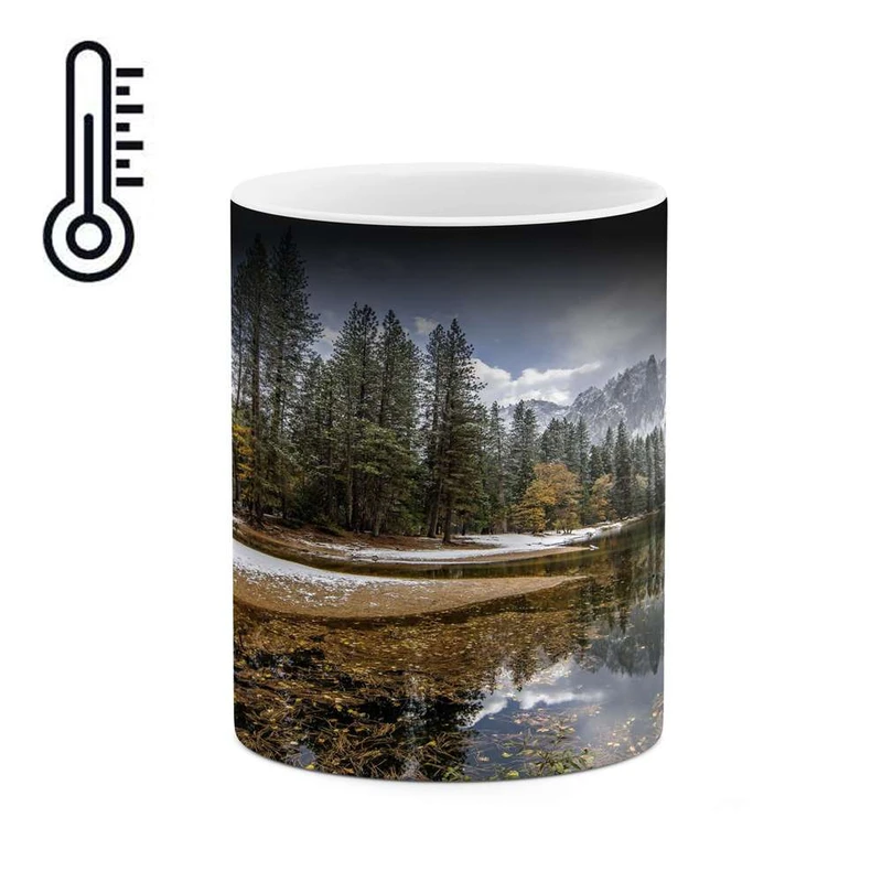 ماگ حرارتی کاکتی مدل منظره برفی کد mgh15066