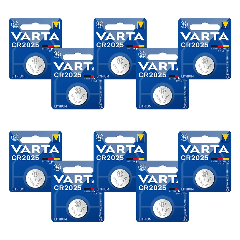 باتری سکه ای وارتا مدل  CR 2025 مجموعه 10 عددی