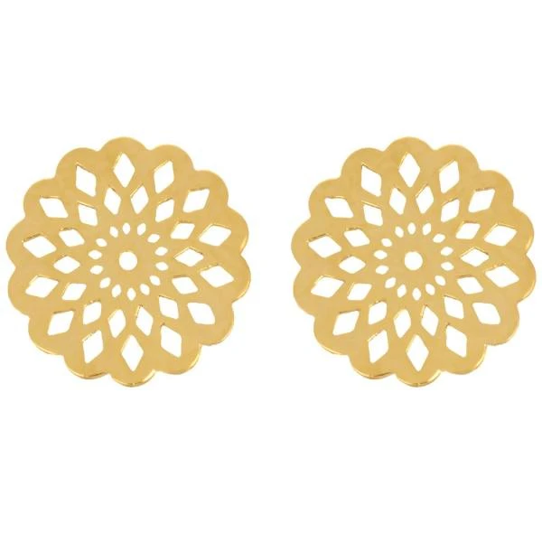 گوشواره میخی طلا 18 عیار زنانه نیکان گلد مدل NK 5689