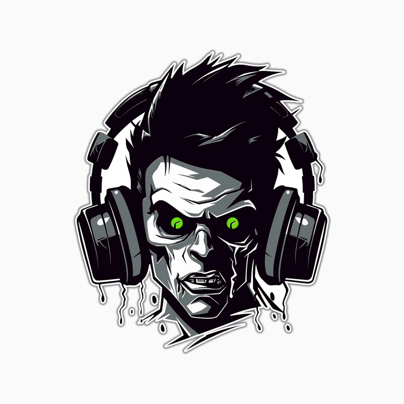 استیکر لپ تاپ و موبایل بووم طرح دیجی زامبی مدل Street Art کد MA125