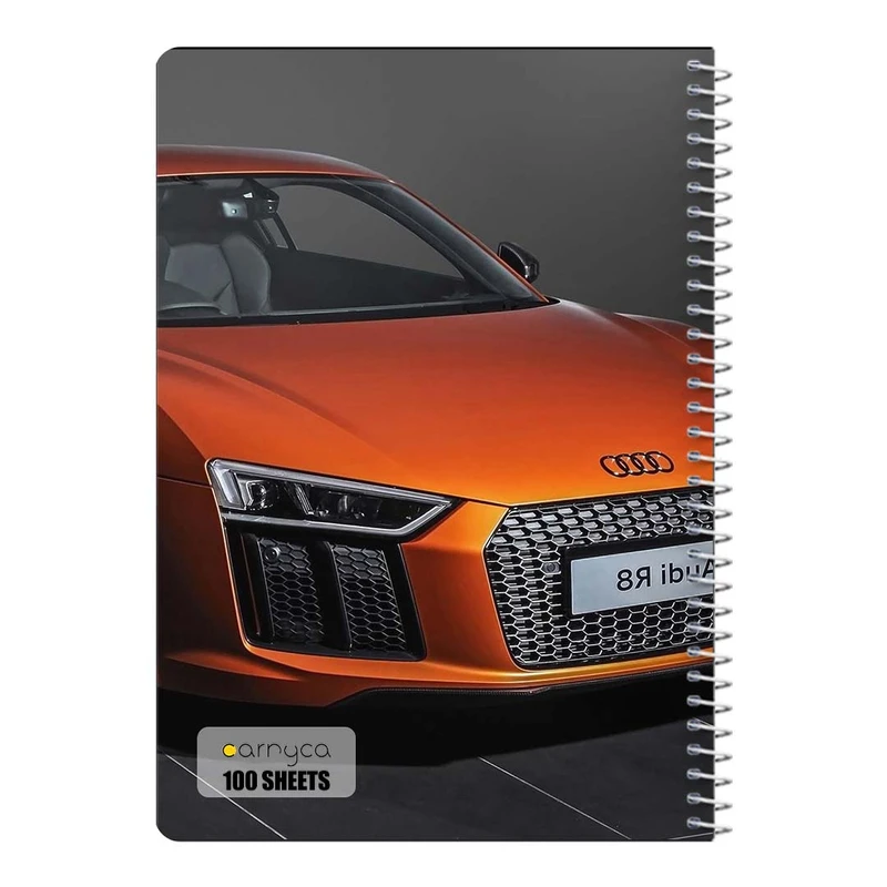 دفتر مشق 100 برگ سیمی کارنیکا طرح آئودی Audi کد 12458