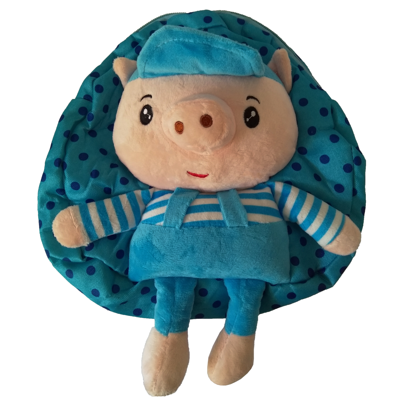 کیف عروسکی مهد کودک مدل خوک آبی