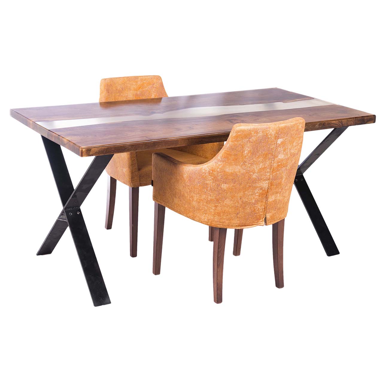 ست میز ناهار خوری و صندلی ایتال فوم مدل Resin دو نفره