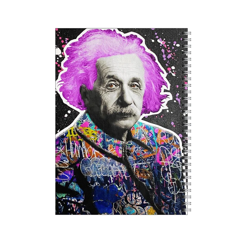 دفتر مشق 50 برگ بامبیلیپ طرح کلاژ آلبرت انیشتین کد 5073578