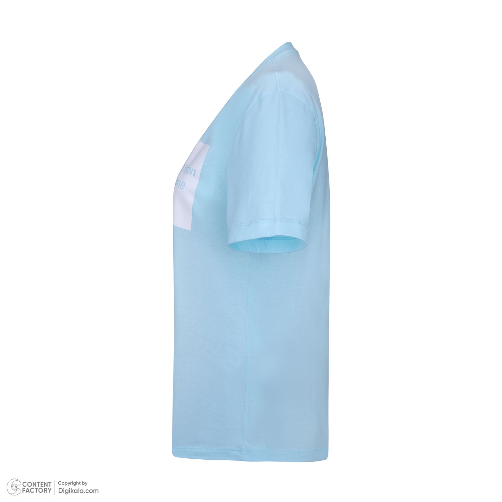 تی شرت آستین کوتاه زنانه پاتن جامه مدل نخی 131621020298297 رنگ فیروزه ای -  - 3