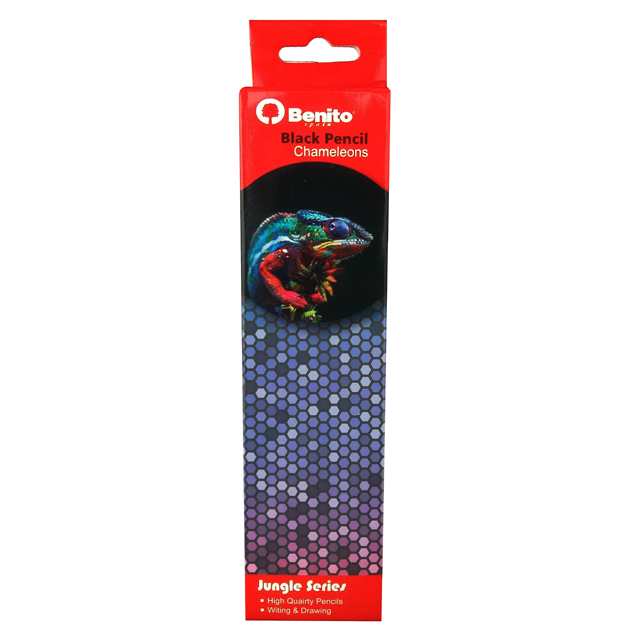 مداد مشکی بنیتو مدل Chameleons بسته 12 عددی