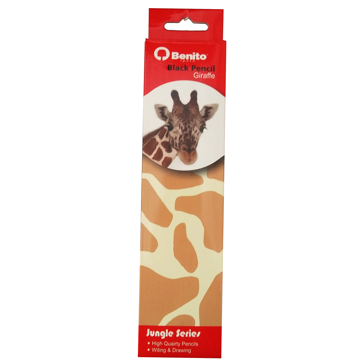 مداد مشکی بنیتو مدل Giraffe بسته 12 عددی