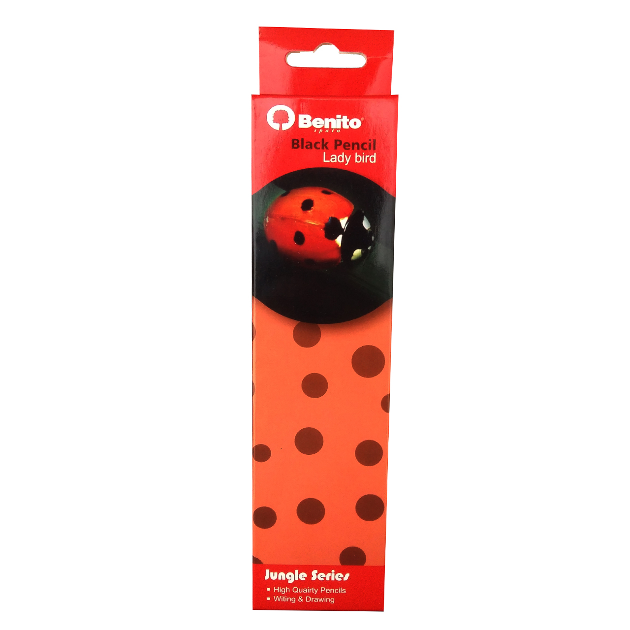 مداد مشکی بنیتو مدل Lady bird بسته 12 عددی
