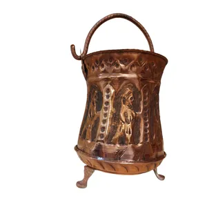 سطل زباله مسی طرح هخامنشی کد N