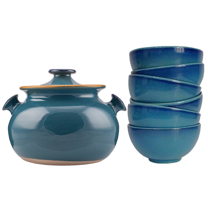 ست 7 تکه ظرف سفالی کد QAB