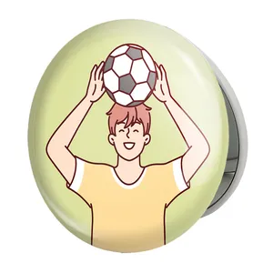 آینه جیبی خندالو طرح فوتبال Football مدل تاشو کد 25959 