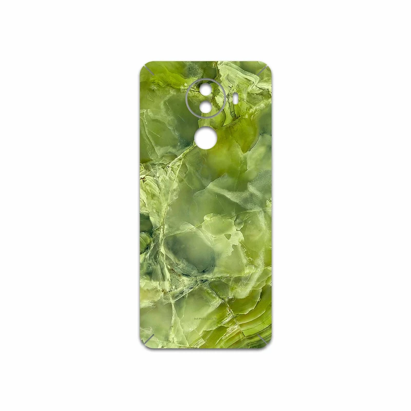برچسب پوششی ماهوت مدل Green Crystal Marble مناسب برای گوشی موبایل جی ال ایکس M1