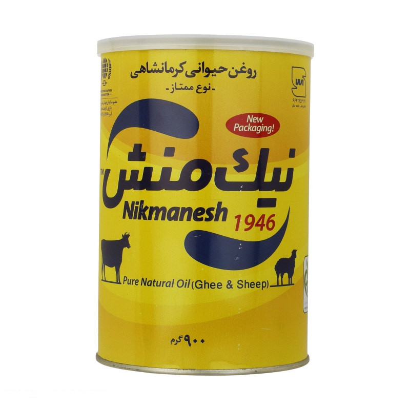 روغن حیوانی کرمانشاهی ممتاز نیک منش - 900 گرم