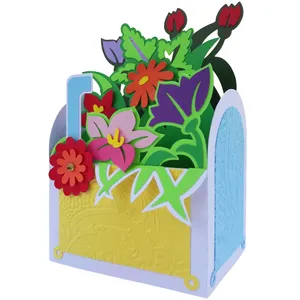 کارت باکس دست ساز هدهد طرح صندوق گل کد S888