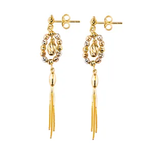 گوشواره طلا 18عیار گالری طلاباران مدل 0122