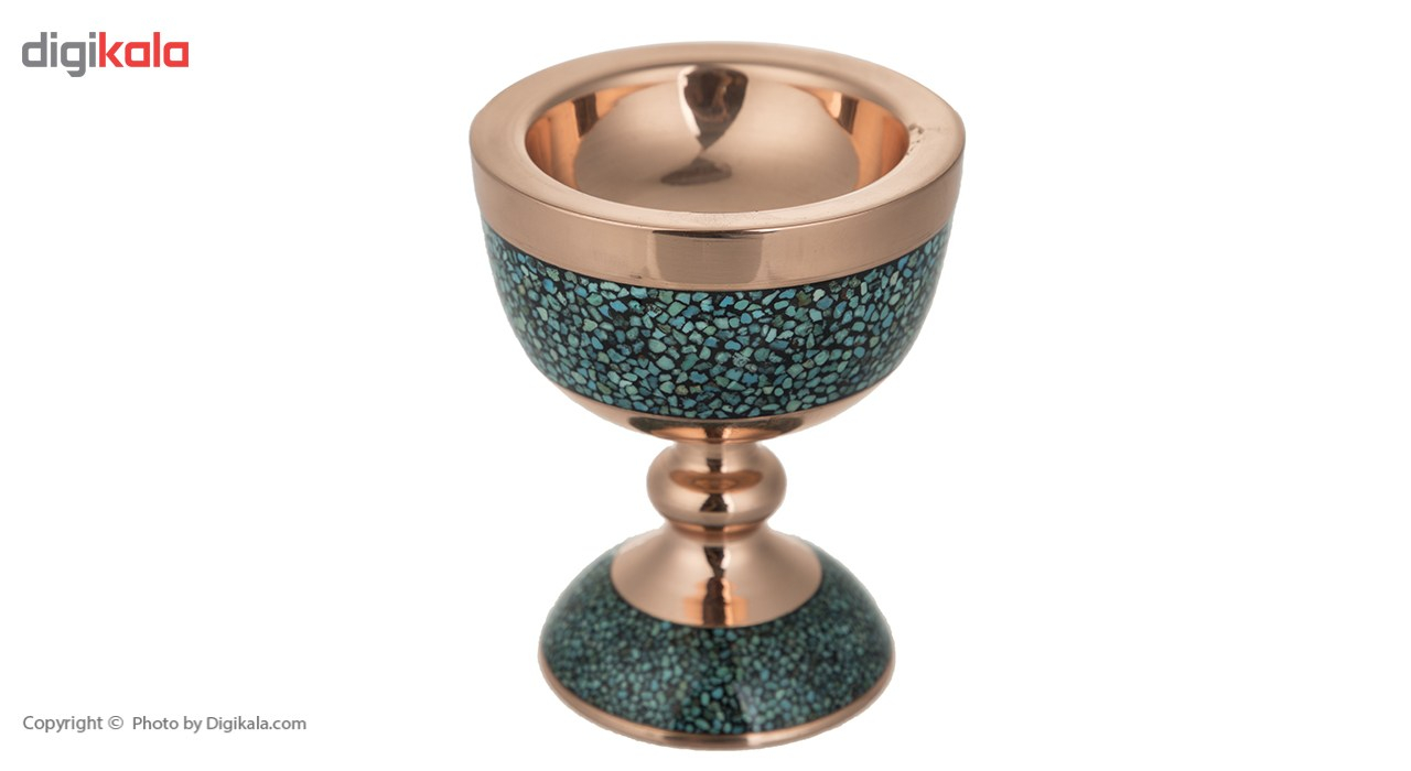 سنگاب فیروزه کوب اثر آقاجانی ارتفاع 16 سانتی متر