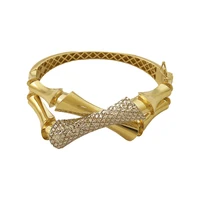 دستبند طلا 18 عیار زنانه گالری طلا و جواهری ویدامیر مدل استخوانی