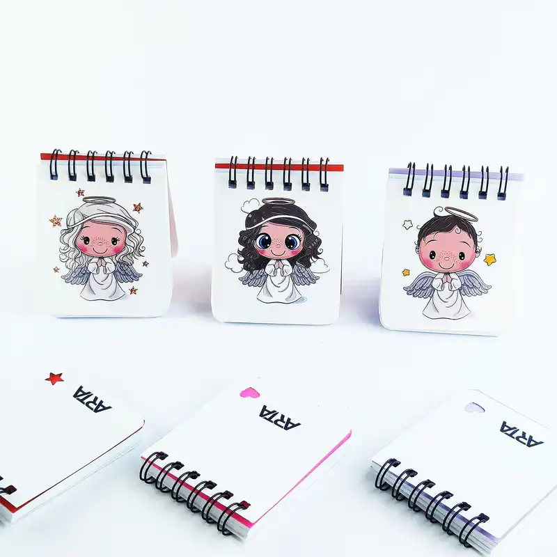 دفترچه یادداشت آرتا طرح دخترانه کیوت و فانتزی مدل فرشته کد 138170 مجموعه 6 عددی