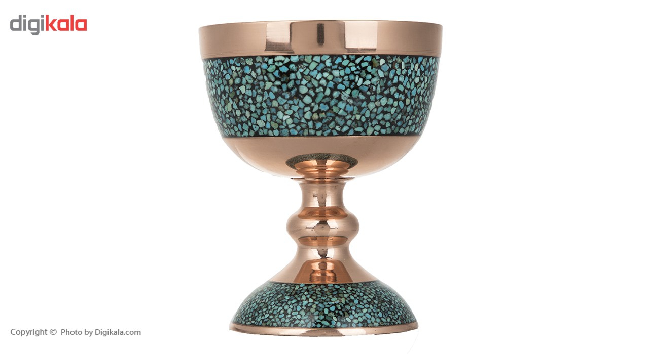 سنگاب فیروزه کوب اثر آقاجانی ارتفاع 16 سانتی متر