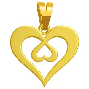 آویز گردنبند طلا 18 عیار زنانه گالری صادقی طرح قلب