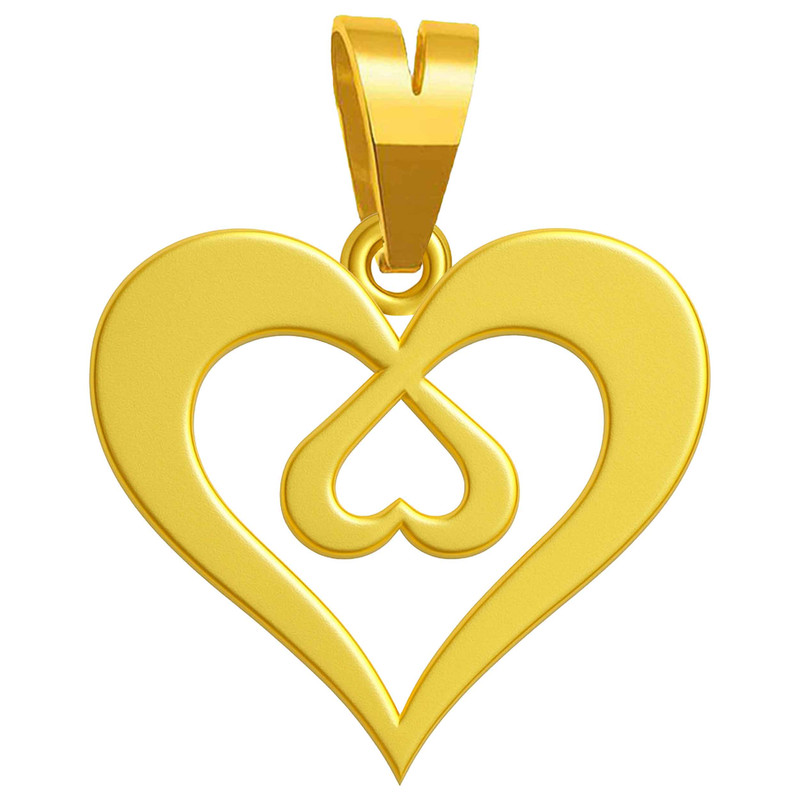 آویز گردنبند طلا 18 عیار زنانه گالری صادقی طرح قلب