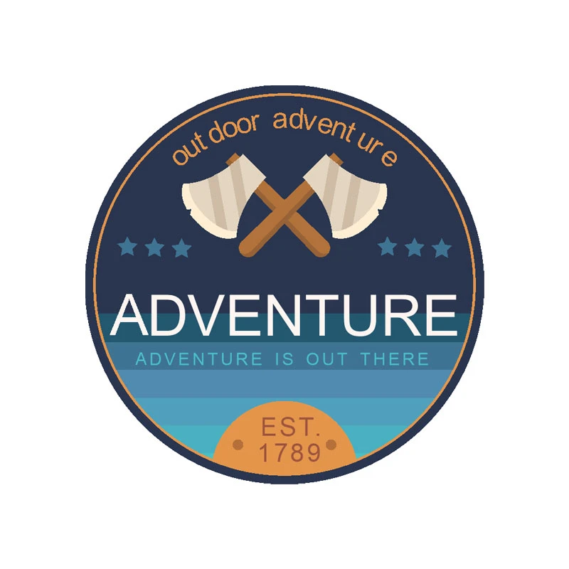 برچسب بدنه خودرو رایسان طرح camping کد st060