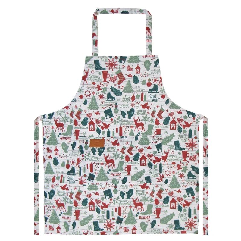 پیش بند آشپزخانه هوم اند لایف مدل میسون طرح کریسمس