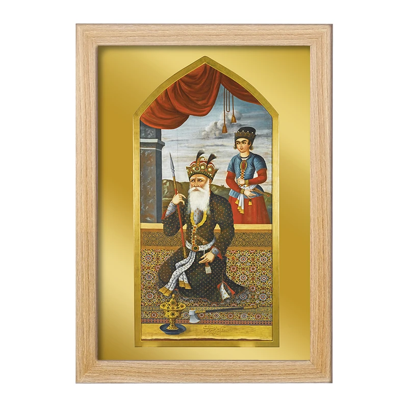 تابلو خندالو مدل نقاشی جمشید شاه اثر مهرعلی کد F12212