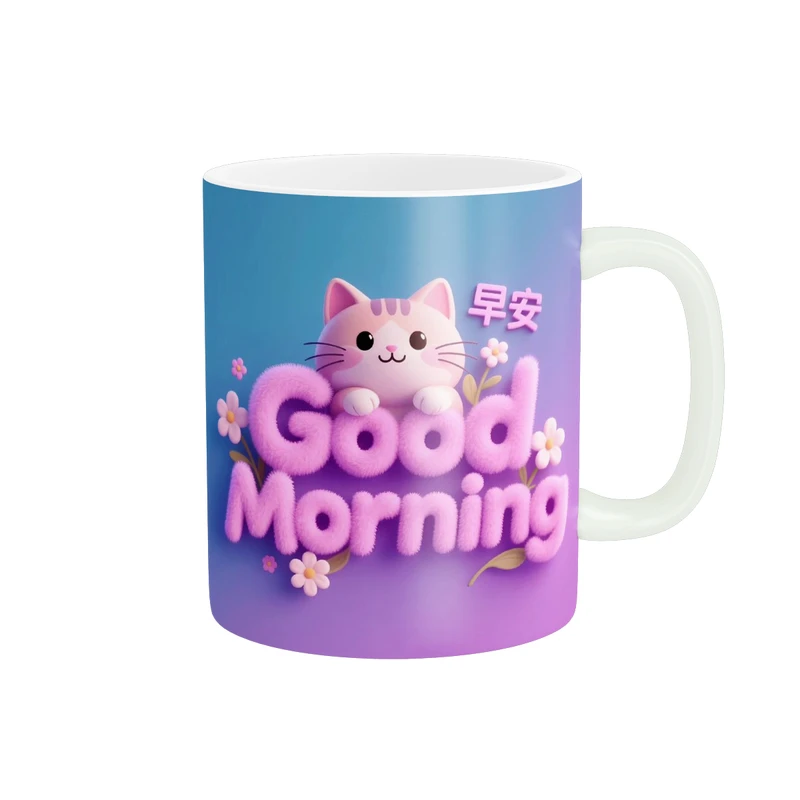 ماگ پاد آفرین طرح صبح بخیر کد 4016