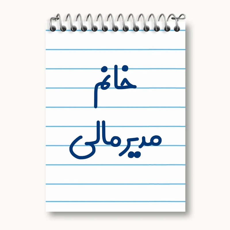 دفتر یادداشت 50 برگ خندالو مدل خانم مدیر مالی کد 7984