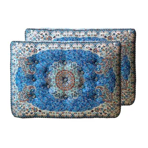 پشتی ترمه سنتی طرح شاه نشین کد 10082 بسته 2 عددی