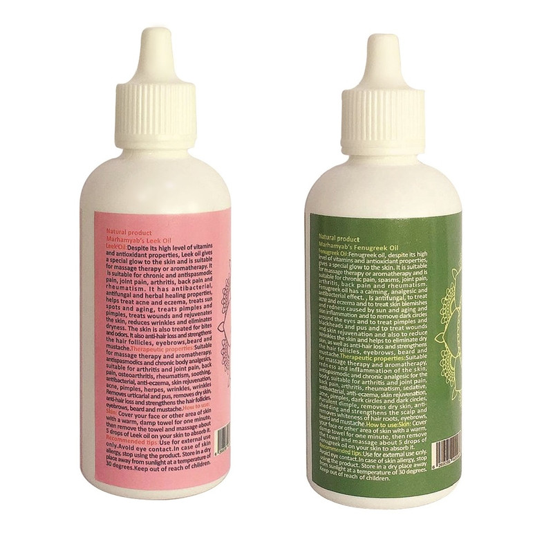 روغن تقویت کننده مو، مژه و ابرو مرهم یاب مدل شنبلیله و شاهتره حجم 80 میلی لیتر مجموعه 2 عددی