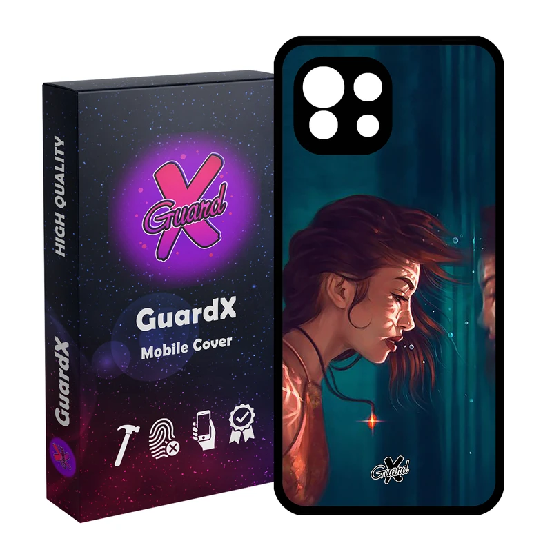 کاور گارد ایکس طرح دختر مدل Glass10371 مناسب برای گوشی موبایل شیائومی Mi 11 Lite