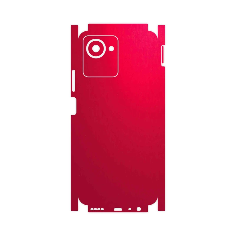 برچسب پوششی ماهوت مدل Matte-Warm-Red-FullSkin مناسب برای گوشی موبایل ریلمی C30s