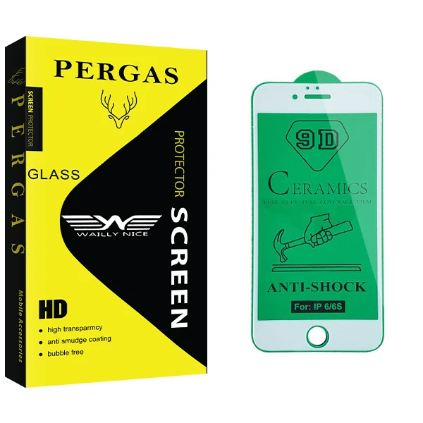 محافظ صفحه نمایش سرامیکی وایلی نایس مدل Pergas Glass مناسب برای گوشی موبایل اپل iPhone 6