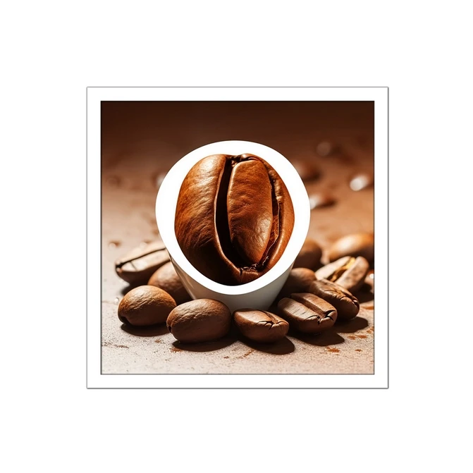 تابلو نوری بکلیت طرح فانتزی دانه قهوه مدل لایت باکس W-MID-20498