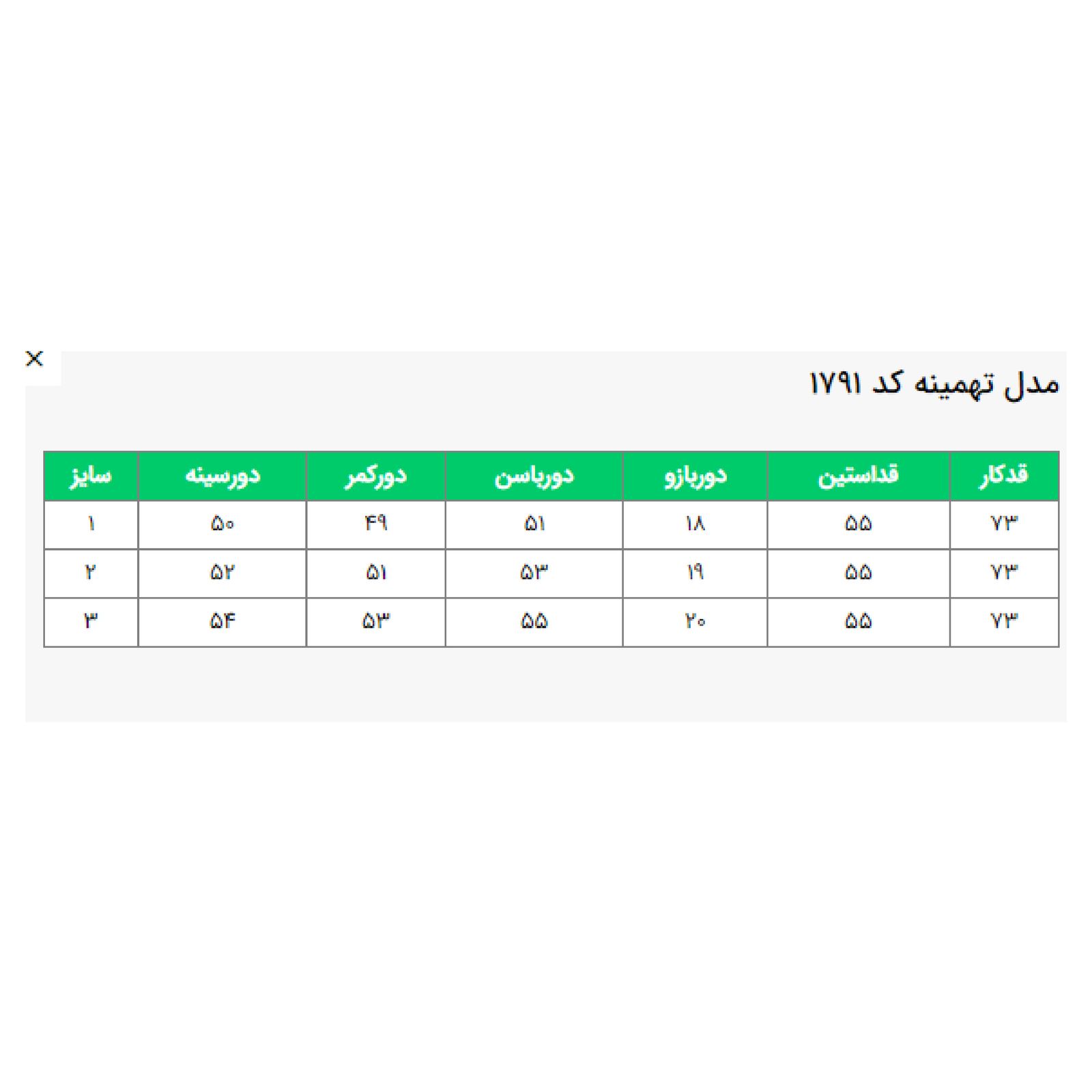 مانتو زنانه السانا مدل  تهمینه کد 179157 -  - 4